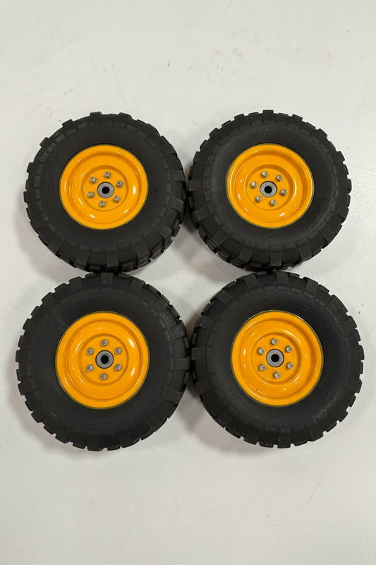 Gmade 1.9 Steel Wheels w/ RC4WD Mud Plugger 1.9 Tires